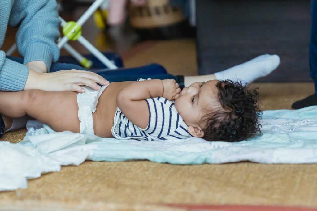 diaper change